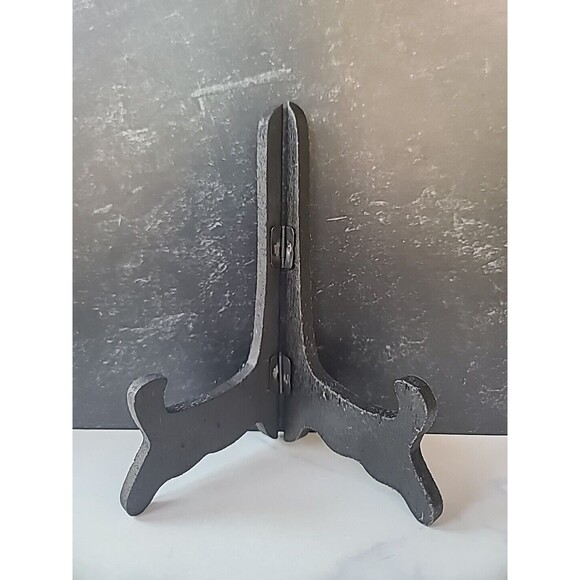 Vintage Black Wooden Display Stand - Picture 2 of 10